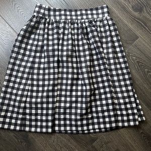 Silence+Noise Black and White  Mini Skirt, sz S